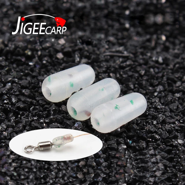 JIGEECARP 500PCS Soft Silicone Space Buffer Beads Shock Rubber Bullet Beads  Carp Fishing Knot Swivel Protect Gear Wholesale - AliExpress