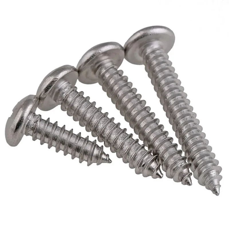 Stainless steel round head cross self tapping screw M1 M2.2in Screws