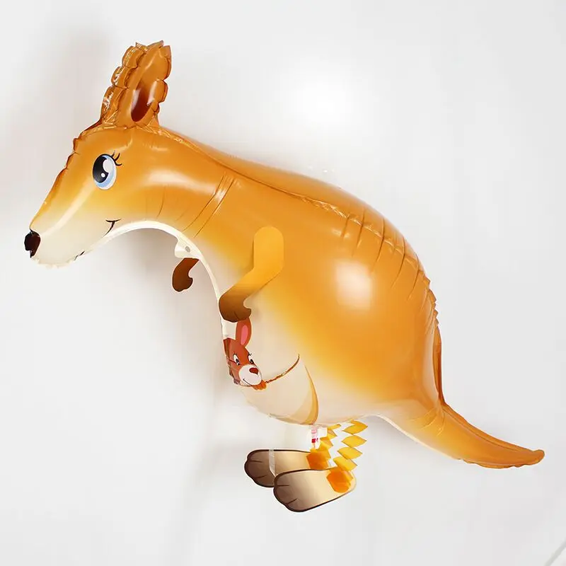 10pcs/ lot Kangaroo foil balloon walking balloons animals inflatable