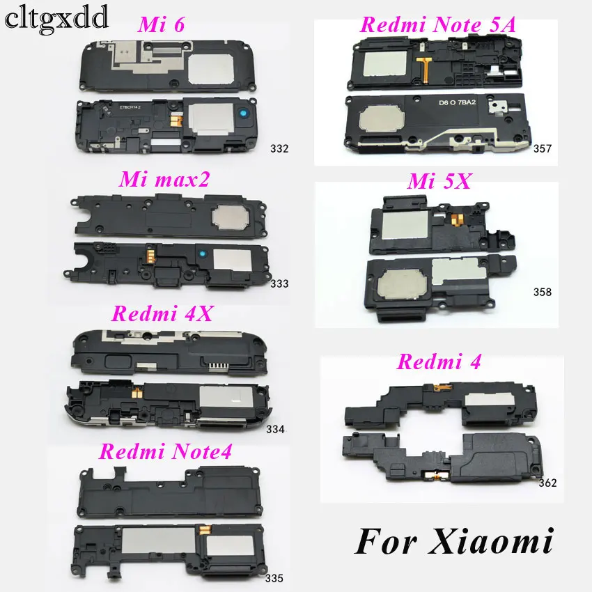 

cltgxdd Loudspeaker Flex Cable for XIAOMI Mi 6 5X Max2 Redmi 4 4X Note 4 5A Buzzer Ringer Board Replacement