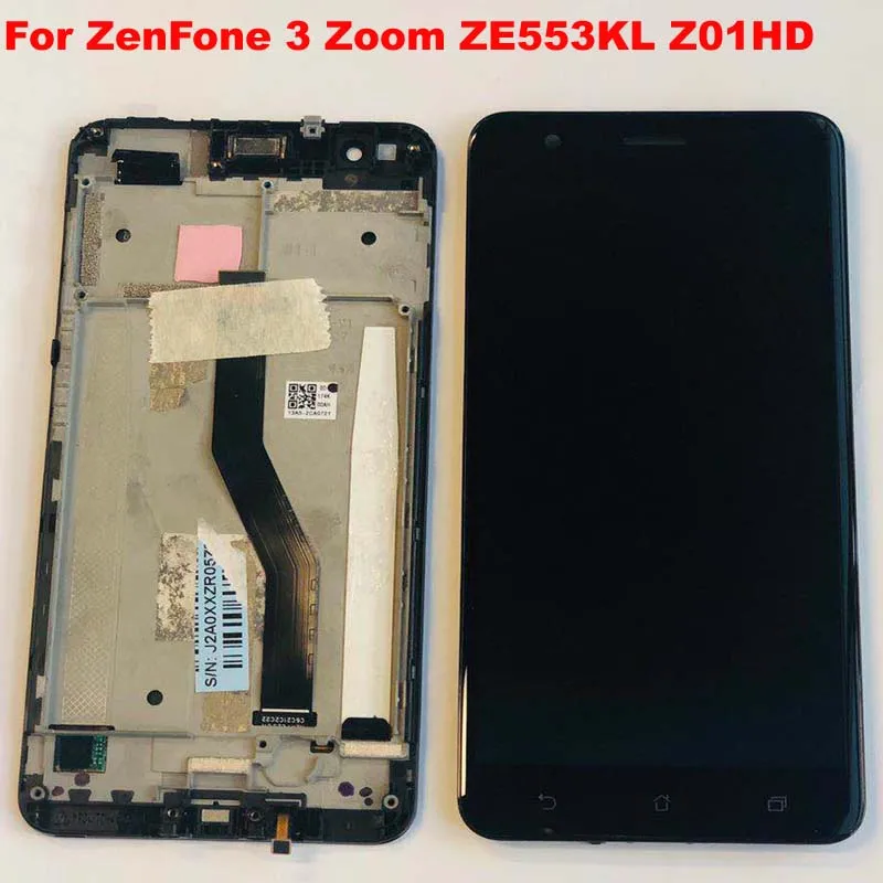 

Oled 5.5" Original 100% test Display For ASUS Zenfone 3 Zoom ZE553KL LCD Touch Screen Digitizer for Zenfone Zoom S Z01HDA+Frame