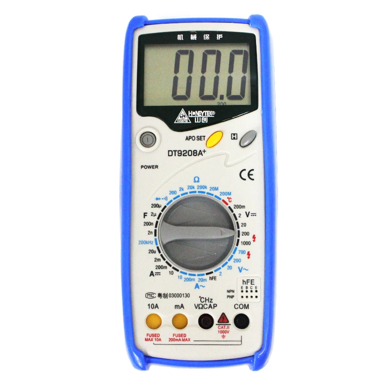 DT9208A+ Digital LCD Multimeter Meter Current ACDC Voltage Resistance Capacitance Frequency Temperature Tester Detection (2)