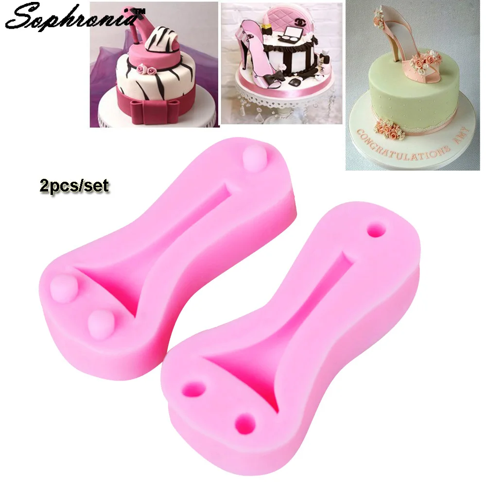 

Sophronia M370 High-heeled Shoes Shaped Cake Silicone Mold Cake Decoration Fondant Cake 3D Mold Food Grade 8*3.3*1.6CM