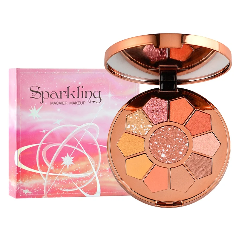 

2019 New Star Magic Shimmer&Matte&Satin Eye Shadow ，For 2 Colors,Autumn Orange& Retro Red Orange Empty Light Eye Plate