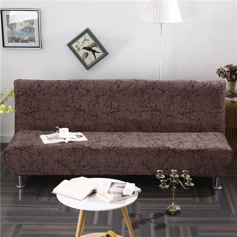 Чехол на диван из стрейч-материала, чехол для дивана, чехол для гостиной без подлокотника, складной чехол для дивана-кровати