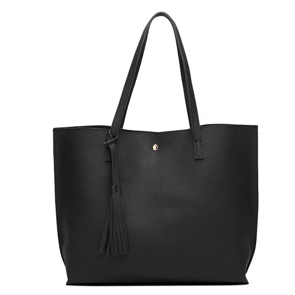 Женская сумка на плечо, модная, для девочек, с кисточками, кожаная ручная сумка для шоппинга, сумка на плечо, сумка-тоут, сумка для основной Женщины# D1