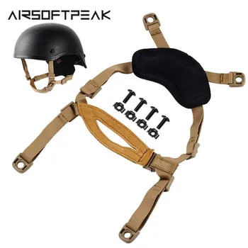 

FMA Helmet General Suspension X-Nape Adjustable Strap Tactical Helmet Accessory Hunting Shooting TB956 For ACH/MICH/Fast Helmet