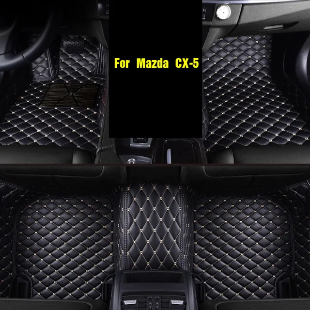 Vtear For Mazda CX 5 CX5 2017 2018 Leather Floor Mats Carpets interior