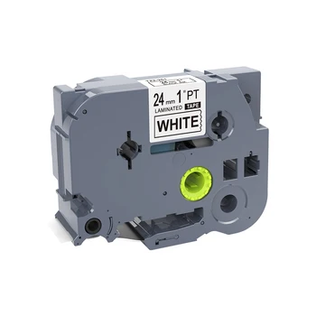 

1 Piece Laminated Label Tape 24mm Black on White Tze251 TZ2-251 Compatible for Brother p-touch Label Printers Tze Tape