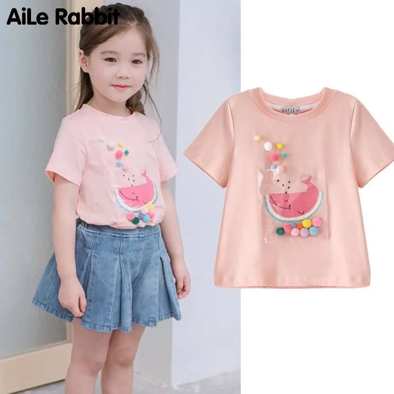 

Children T Pity 2019 Summer New Pattern Korean Competitive Products Girl Lovely Printing Short Sleeve Baby Rendering