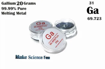 

Gallium metal 99.99% Pure 20 Grams liquid metal best melting metal