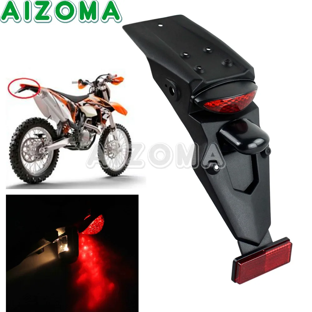 Motor Brake Lights Stop Running Brake Rear Tail Light for Most Motorcycles Dirt Bikes