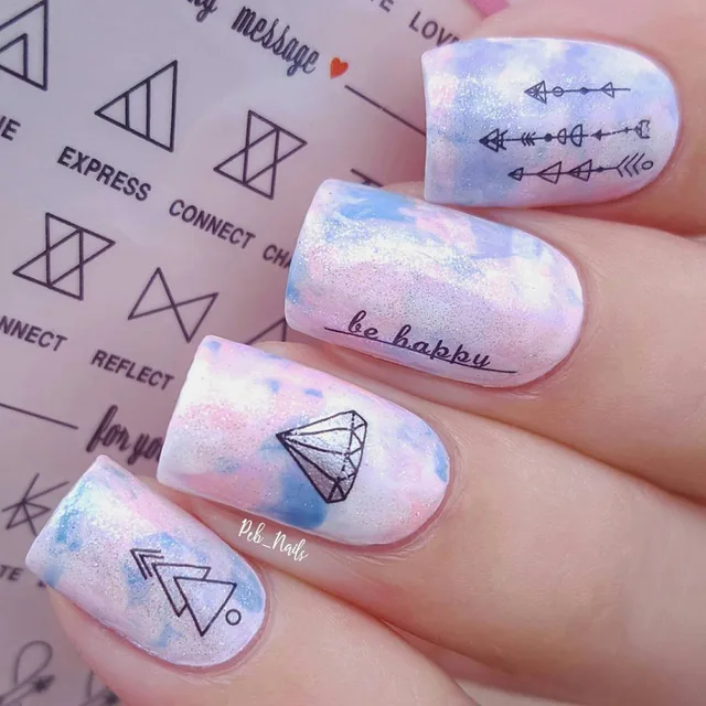 1 sheet letter nail