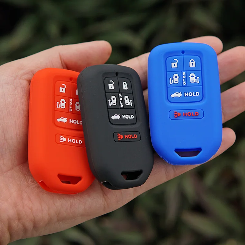 Silicone Rubber car key fob cover case shell set protect skin for HONDA