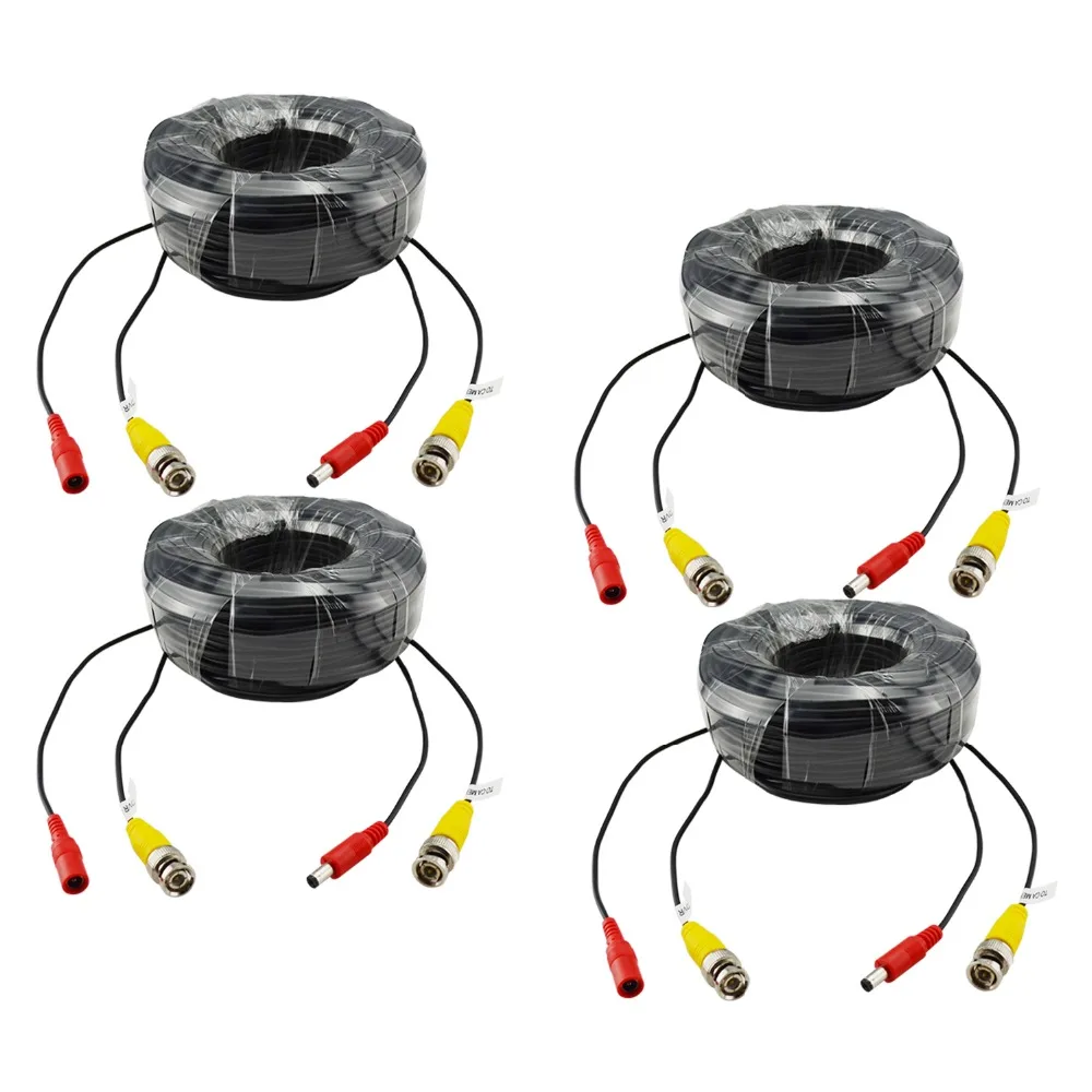 security to bnc rca camera Camera 30M Security X Power SANNCE 100ft Video 4 Cable