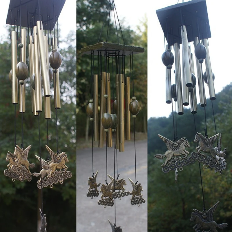 

Fashion 8 Tubes Wind Chimes Bells Copper Garden Decor Tool