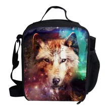 Стиль, Ланч-бокс с животными, Термосумка для детей, Белый Волк, ланч-мешки для детей, подарки для девочек и мальчиков, Термосумка для пищи