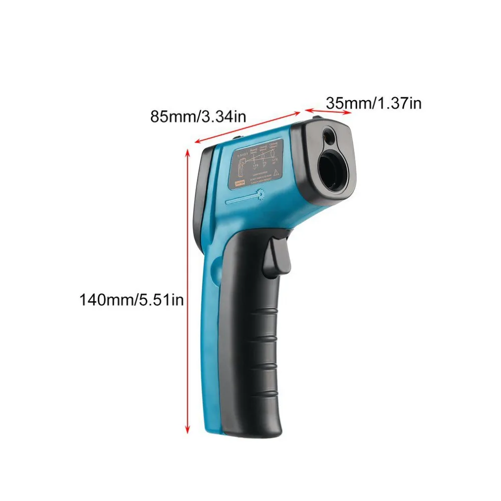 Новинка! GM320 лазерный lcd цифровой ИК инфракрасный термометр измеритель температуры пистолет точечный-50~ 380 градусов Бесконтактный термометр синий/красный