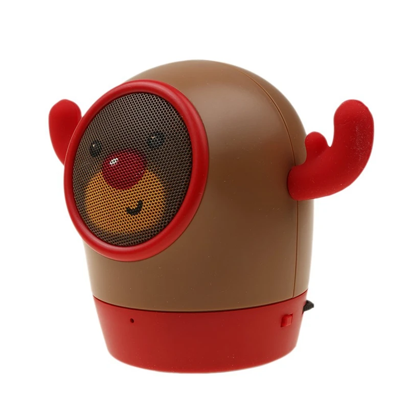 LemonMan мини мультяшный динамик с bluetooth портативный открытый сабвуфер usb TF карта музыкальная стерео Колонка для Рождественский подарок для ребенка - Цвет: brown