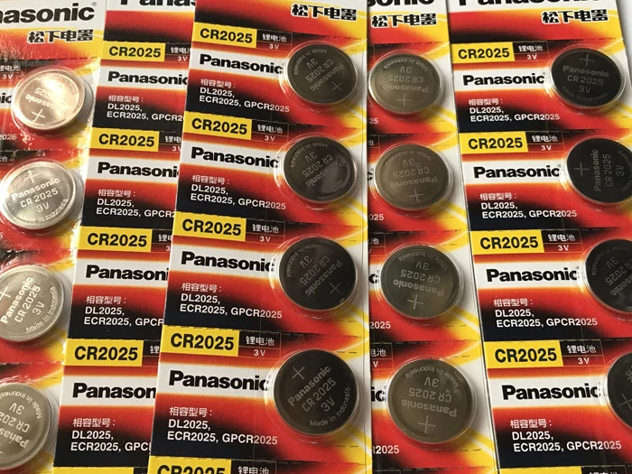 

1000pcs/lot New Original Battery For Panasonic CR2025 3V Button Cell Coin Batteries For Watch Computer CR 2025 DHL Free Shipping