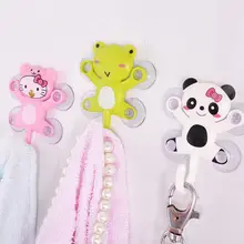 HENGHOME 1 ST Leuke Dier Zuignap Handdoekenrek Haak Houders kikker Panda Varken Bee Patroon Badkamer Set Cartoon Sucker Zuig haak(China)