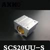 1 шт. SCS20 SC20UU SCS20UU-S для 20 мм вал направляющий рельс с линейным подшипником блок с LM20UU-S инженерный пластик подшипник с низким уровнем шума ► Фото 2/5