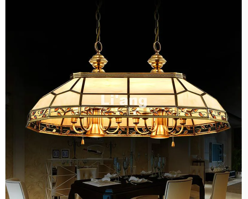 Free Shipping Nordic Luxury LED Copper Chandelier lights Brass Pendant