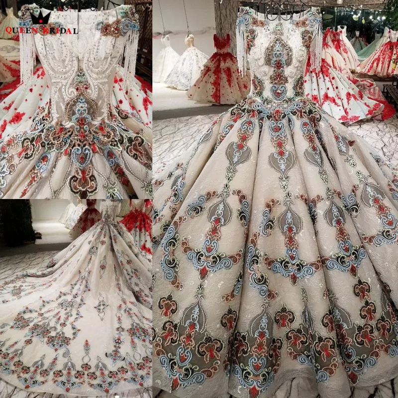 Новое поступление vestido de noiva Винтаж Свадебные платья 2019 QUEEN свадебное платье robe