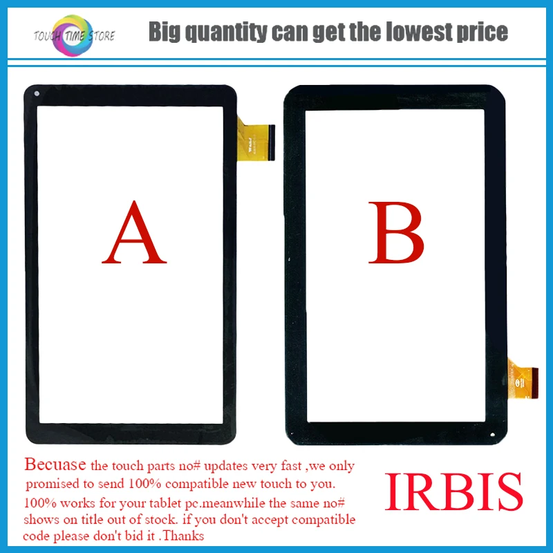 

New For 10.1" inch IRBIS TZ13 3G Tablet Capacitive touch screen panel Digitizer Glass Sensor replacement Free Shipping