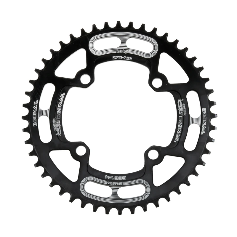 Велосипед Crank BCD104 круглый 36 T 38 40 42 44 46 48T50T Сверхлегкий 7075-T6 MTB Chainwheel велосипедная