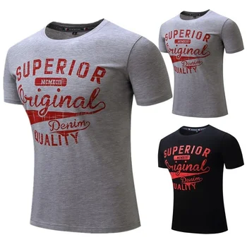 

New Spring And Summer Men short-sleeved T-shirt Pure Cotton Printing