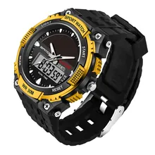 SANDA Sport Casual Montre des Sports des Hommes Montre Hommes de Luxe de Marque Hommes Étanche Numérique Montre 2016 des Observateurs Militaires Led Montre
