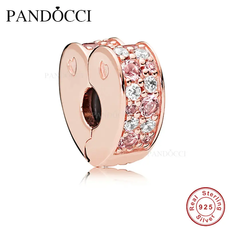 QANDOCCI 925 пробы серебряный для мамы ребенка птица болтается шарм мягкий розовый