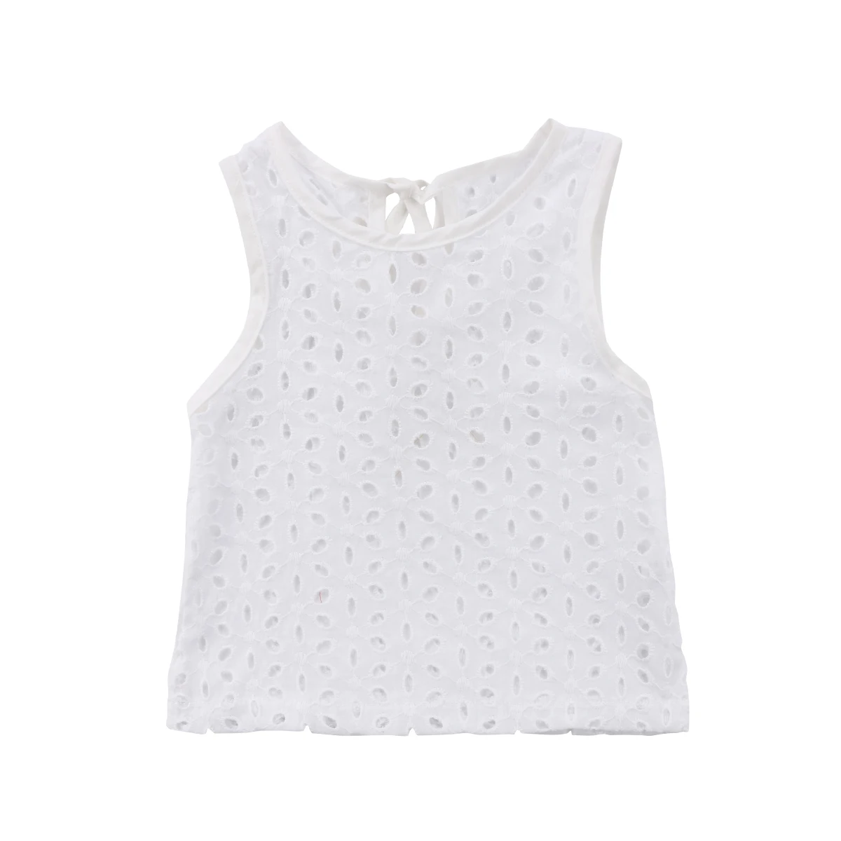 

2018 Infant Newborn Baby Girls Sleeveless Hollow Blouses Thin Cool Cotton Kids Girl Summer Tops White Blouses For Girls