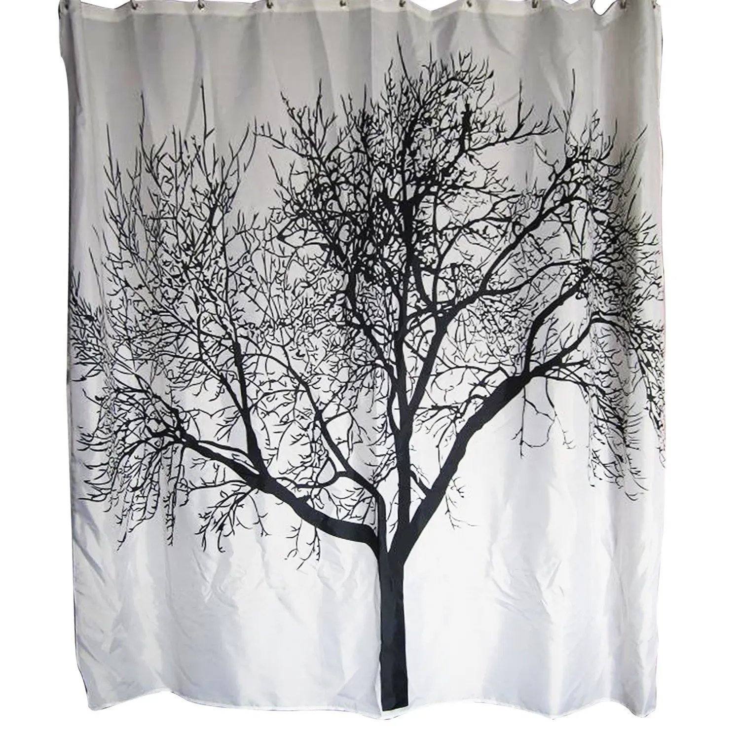 WARM TOUR Tree Design Shower Curtain Waterproof Polyester Bath Curtain