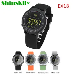 Shinsklly EX18 Смарт-часы Для мужчин спортивные часы IP67 Водонепроницаемый Bluetooth 4,0 SmartWatch шагомер будильник для ios android