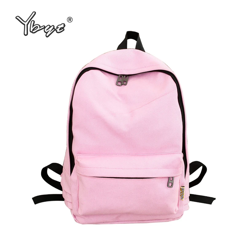 

Women preppy style rucksack canvas bag ladies simple student school backpacks large capacity travel backpack candy color bags