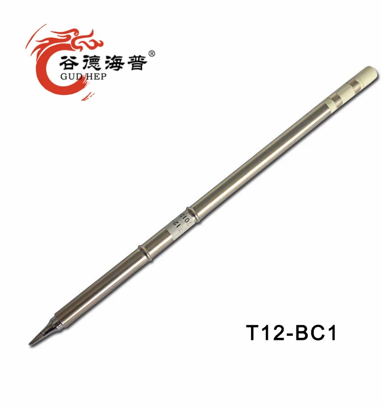 Gudhep T12-BC1 BC1.5 BC2 BC3 C1 C4 Soldering Iron Tips for Hakko FX951 Soldering Rework Station FM2028 FX9501 Handle