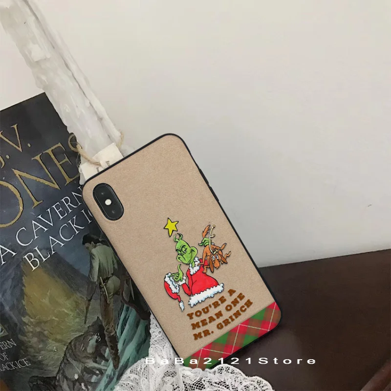 Babaite theGreen ofMonster Grinch Рождественский чехол для телефона iPhone X XSMAX 6 6S 7 7plus 8 8Plus 5 5S XR 10 Case11 11pro 11promax