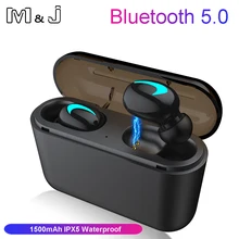 Мини Bluetooth 5,0 наушники TWS беспроводные наушники Спортивная игровая гарнитура с микрофоном внешний аккумулятор для iphone xiaomi redmi airdots