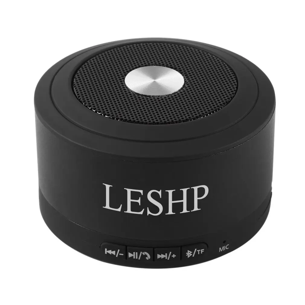 LESHP мини портативные беспроводные 3,0 колонки 3 Вт 5 VUSB/DC зарядный порт встроенный микрофон и светодиодный свет для сотовых телефонов компьютеров