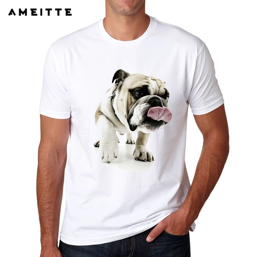 19 おかしいいたずら英語ブルドッグ Tシャツ夏悪い犬デザイン Tシャツメンズクール半袖トップスティー T Shirts Aliexpress