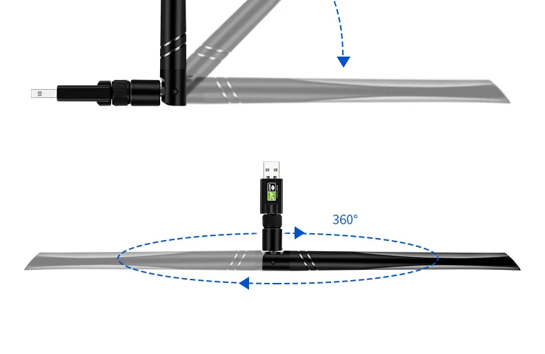 Свободный привод с USB Wifi адаптер 600 Мбит/с Wi-Fi адаптер 5 ГГц антенна USB Ethernet PC Wi-Fi адаптер LAN Wifi ключ AC Wifi приемник