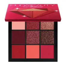 Новинка Huda beauty Ruby Obsessions палитра теней для век Палитра матовая Мерцающая ню макияж дымчатый блеск Тени для век Пудра