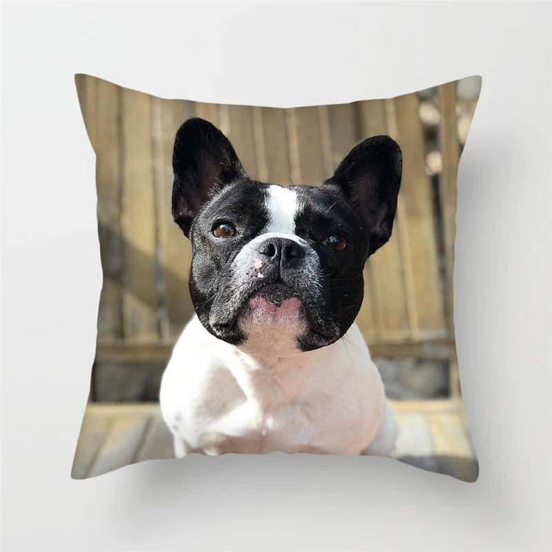 Fuwatacchi Cute Corgi Cushion Covers Various Dogs Pillow Cover for Home Sofa Chair Decorative Pillows Animal Photos Pillowcases