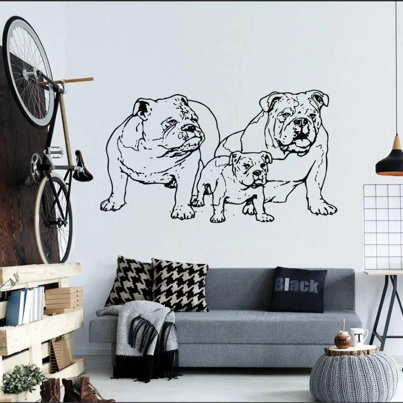Adhesivo De Vinilo Para Pared Bulldog Frances Perro Raza De