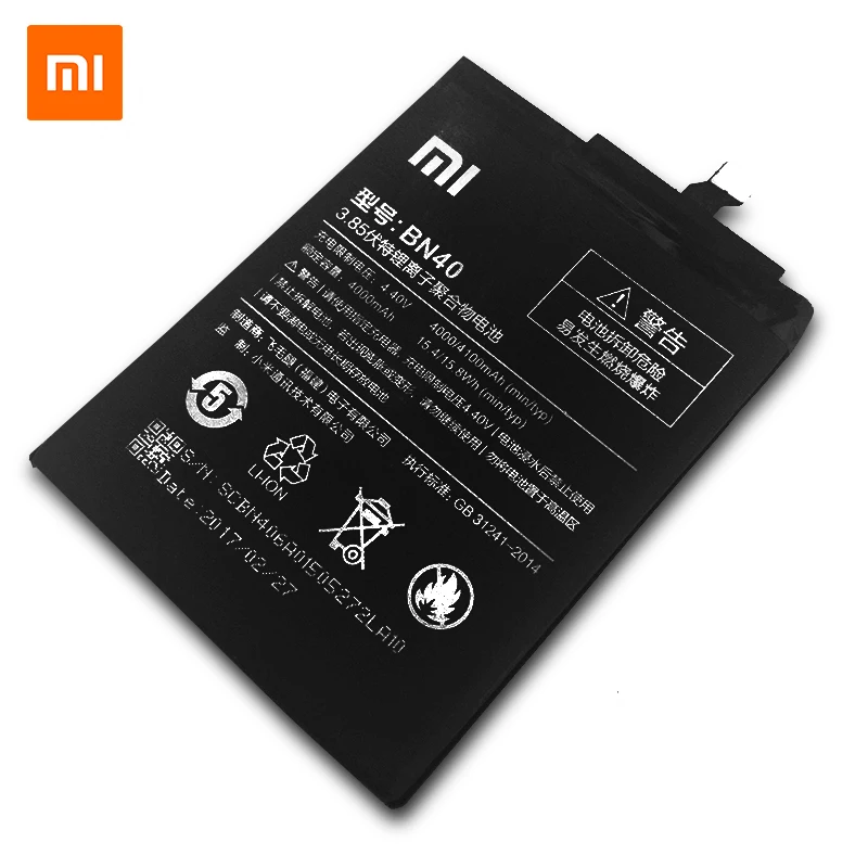 XiaoMi BN40 батареи мобильного телефона для XiaoMi Redmi 4 Pro емкость 4000 мАч сменный аккумулятор+ Инструменты