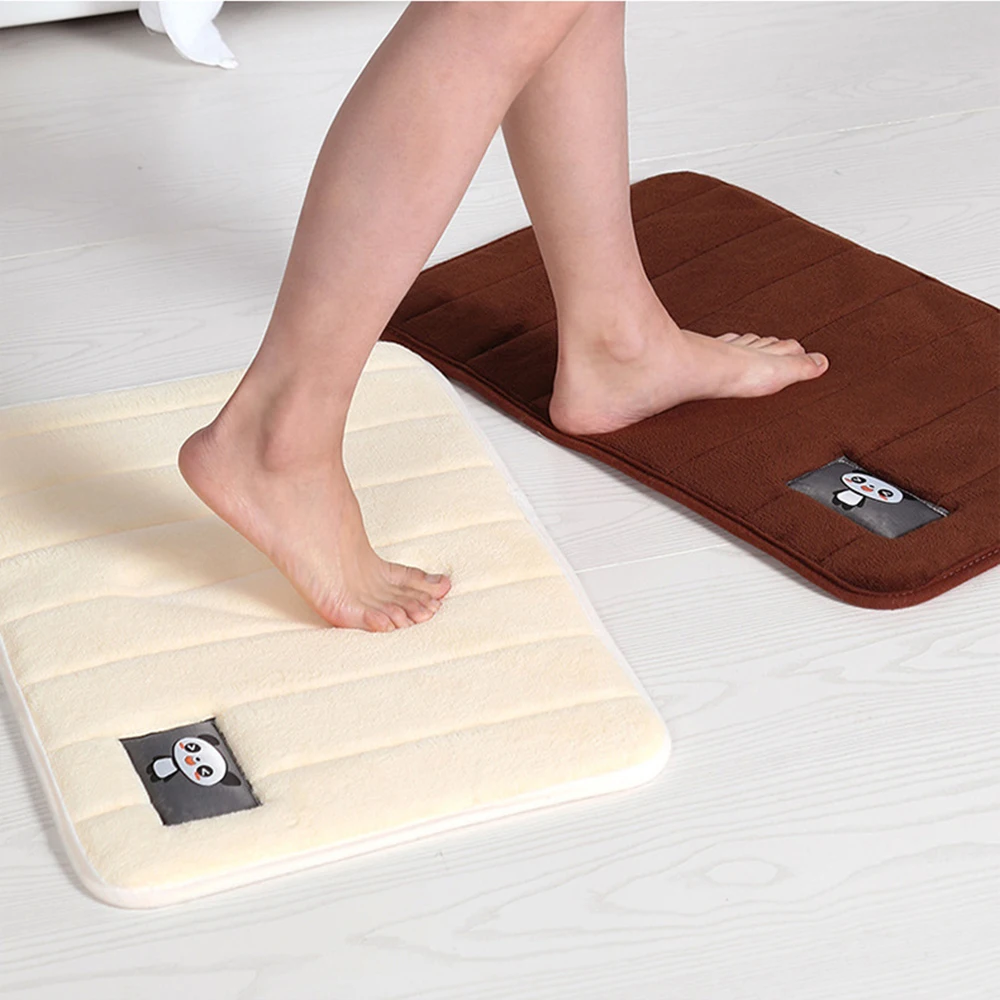 

Non-Slip Back Rug Soft Bathroom Carpet Memory Foam Bath Mat 40*60 60*90 80*160CM Toilet Floor Shaggy Bath Mat D30