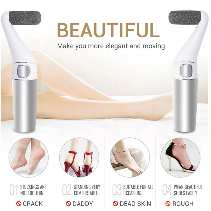 

LESCOLTON Electric Foot Grinder USB Interface Charging Two Speed Regulation Strong Driving Force ABS Electric Foot Grinder
