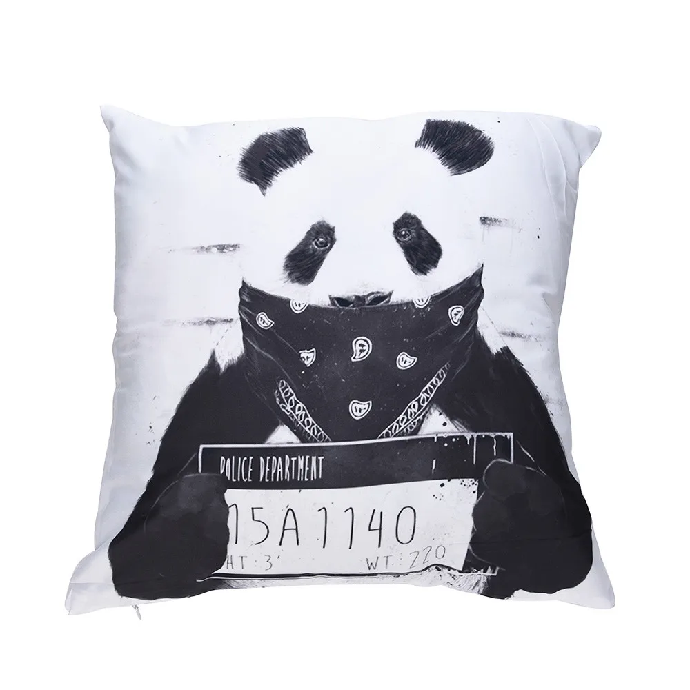 

New Home Decor animal Printed Cushion Cover Linen Pillowcase Decorative Throw Pillow Cover for Sofa 45x45 cm Sofa Cushion 18Nov